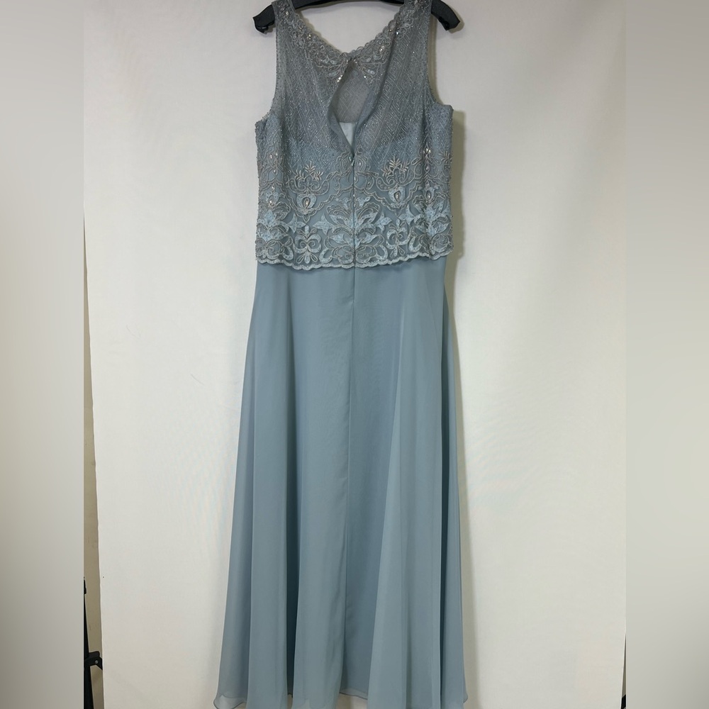 Montage by Mon Cheri beaded bodice sleeveless fit and flare long Gown - Picture 5 of 13